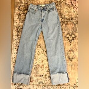 Abercrombie Curve love cuffed jeans